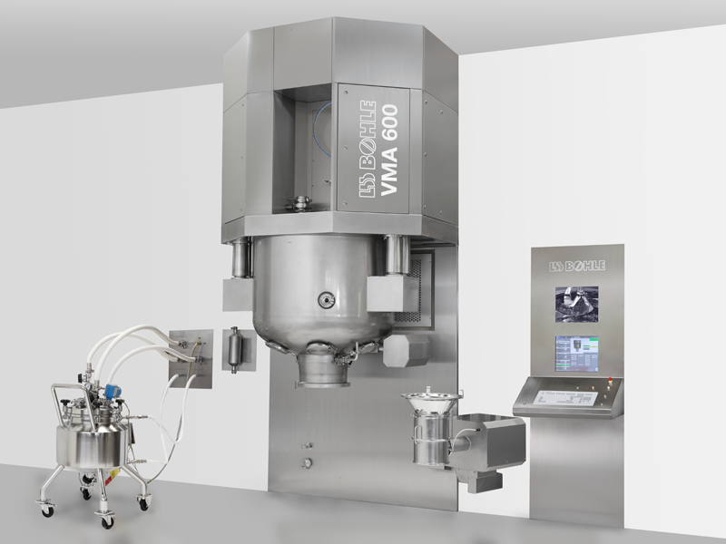 Granulation humide et séchage production