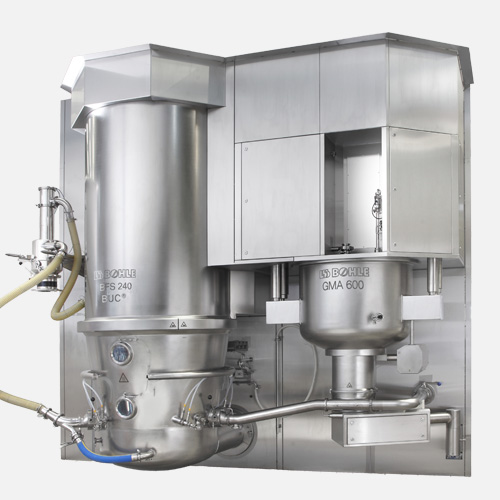 Granulation humide et échage production